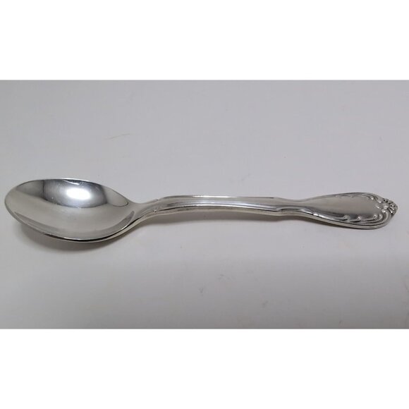 Vintage Noritake Silver Serenade Silverplate Demitasse Spoon 4 3/8" - Picture 1 of 13